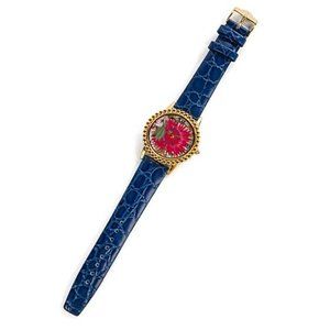 Mackenzie Childs Teal Florabundance Watch
